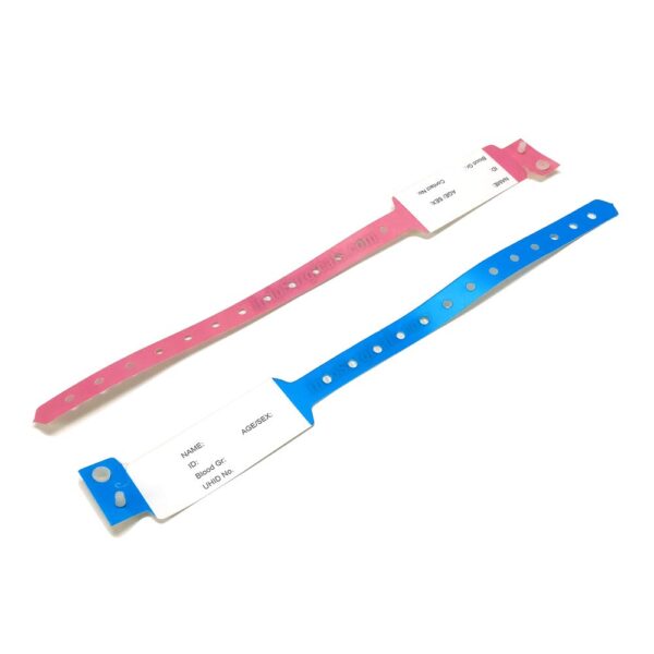 MEDVISION ID Band adult/child colours pink/blue/white - box of 100pcs
